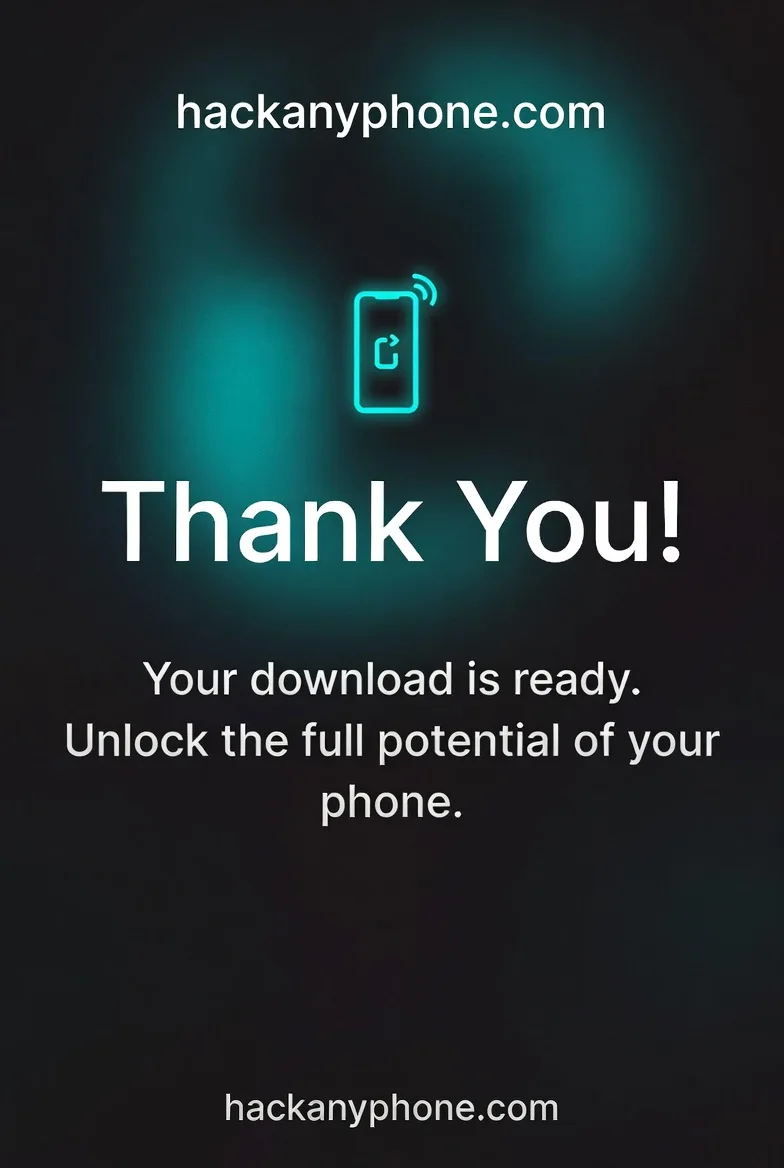 Hack Any Phone — unlock, security, investigate, download, shield, settings icons